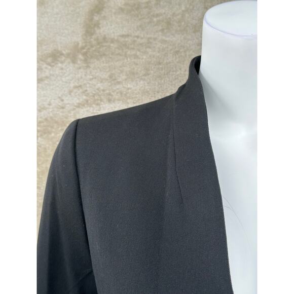 J Crew Jacket Womens 8 Black Broadway Blazer Stretch Minimalist Office Preppy - Picture 2 of 10